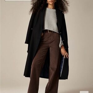 NWT J Crew Deep Chocolate Wide-leg corduroy trouser